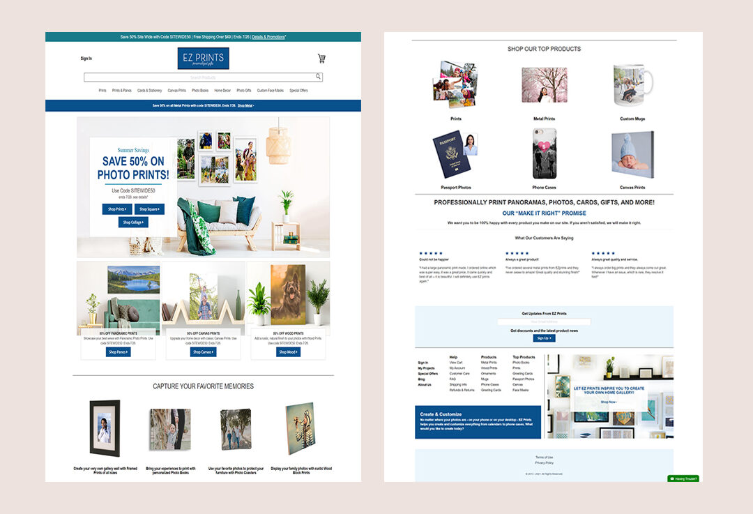 WebSnarks Website Development Portfolio - Exprints