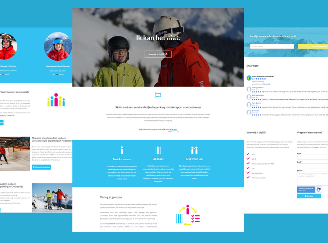 WebSnarks Website Development Portfolio - Wintersportvooriedereen