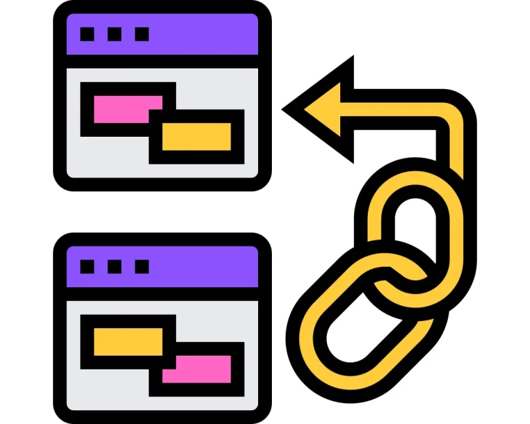 Browser page source showing a backlink with no nofollow attribute present